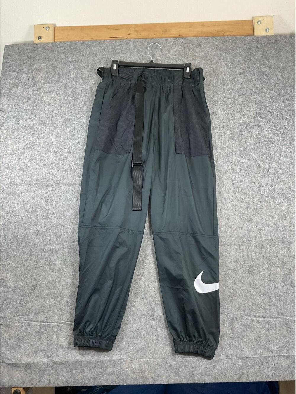 Nike Woven Swoosh Jogger Track Pants Women Size Medium Woven Swoosh Tapered Leg